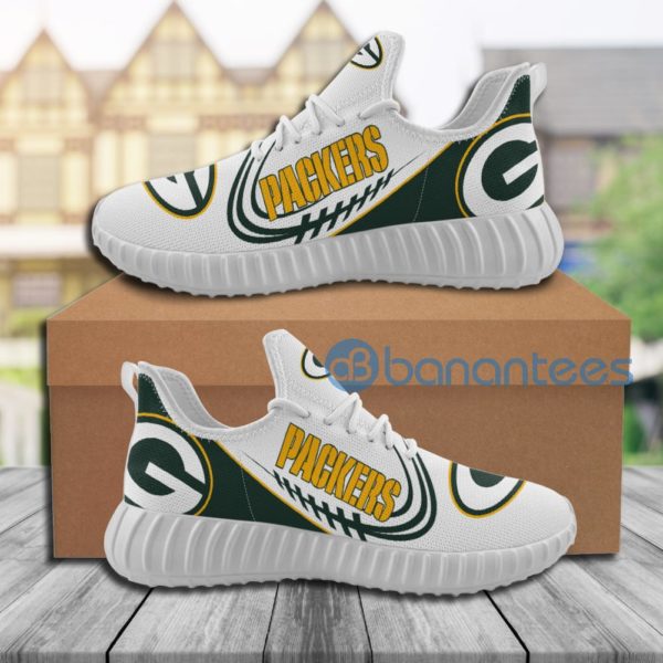 Green Bay Packers Sneakers Big Logo Raze Shoes Product Photo