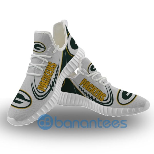 Green Bay Packers Sneakers Big Logo Raze Shoes Product Photo