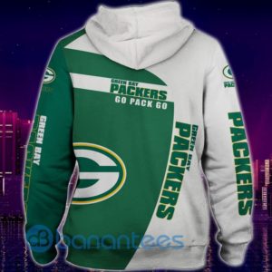 Green Bay Packers White And Green All Over Printed 3D Hoodie Zip Hoodie Product Photo