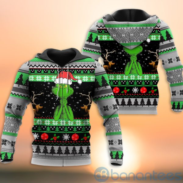 Grinch Ugly Christmas All Over Printed 3D Shirt Product Photo