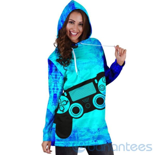 Grunge PS Controller Hoodie Dress For Women Product Photo