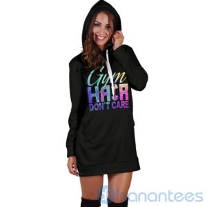 Gym Hair Don't Care Hoodie Dress For Women Product Photo