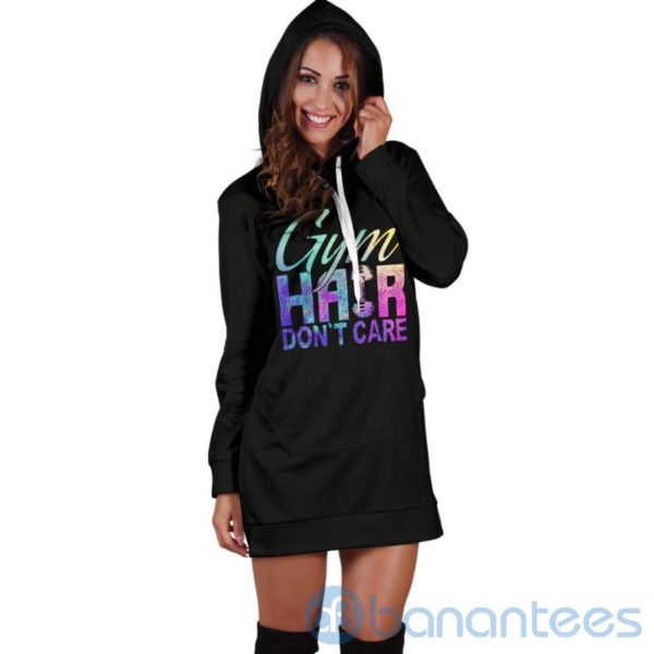 Gym Hair Don't Care Hoodie Dress For Women Product Photo