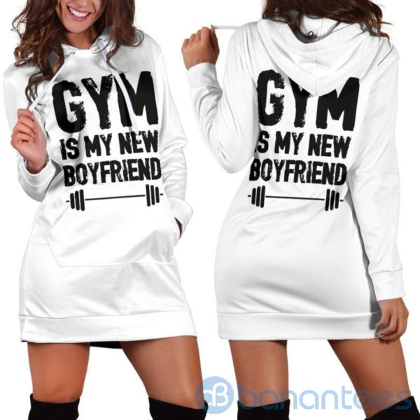 Gym Is My New Boyfriend Hoodie Dress For Women Product Photo