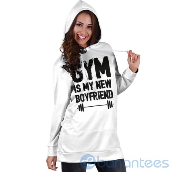Gym Is My New Boyfriend Hoodie Dress For Women Product Photo