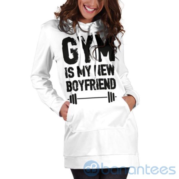 Gym Is My New Boyfriend Hoodie Dress For Women Product Photo