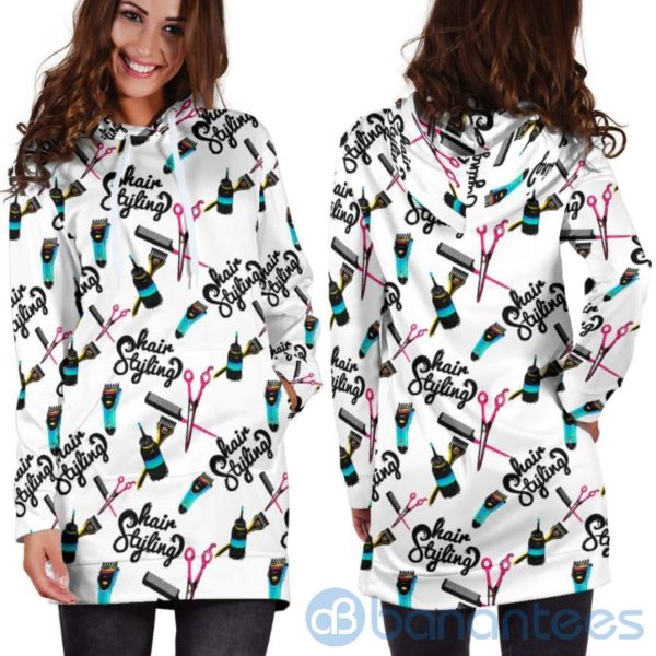 Hair Styling Hoodie Dress For Women Product Photo