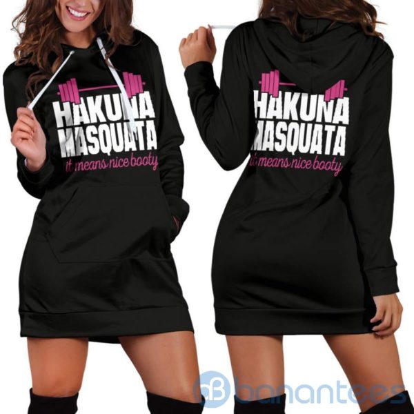 Hakuna Masquata Hoodie Dress For Women Product Photo