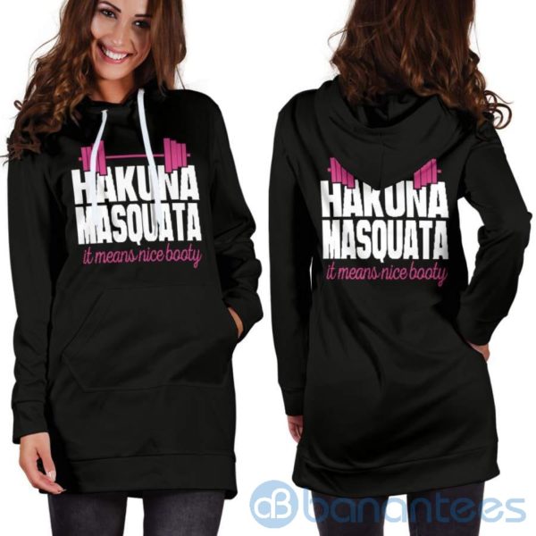 Hakuna Masquata Hoodie Dress For Women Product Photo