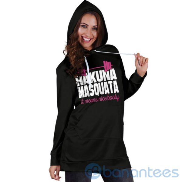 Hakuna Masquata Hoodie Dress For Women Product Photo