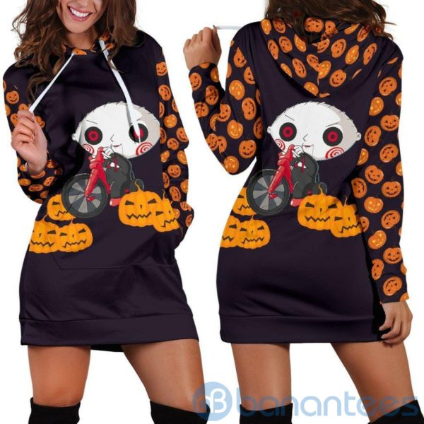 Halloween Family Guy Hoodie Dress For Women Product Photo
