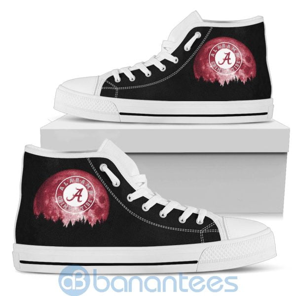 Halloween Moon Alabama Crimson Tide High Top Shoes Product Photo