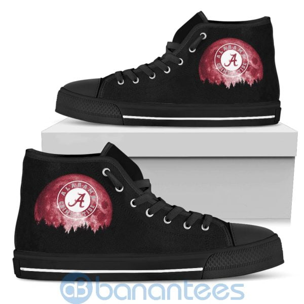 Halloween Moon Alabama Crimson Tide High Top Shoes Product Photo