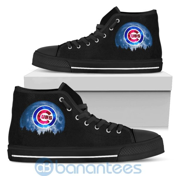 Halloween Moon Chicago Cubs High Top Shoes Product Photo