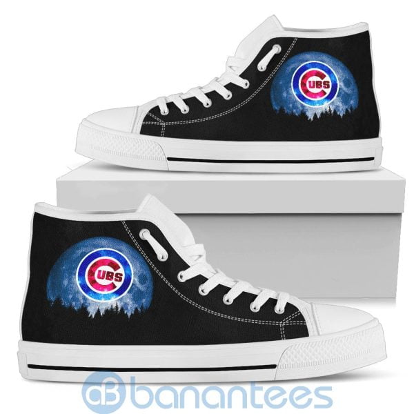 Halloween Moon Chicago Cubs High Top Shoes Product Photo