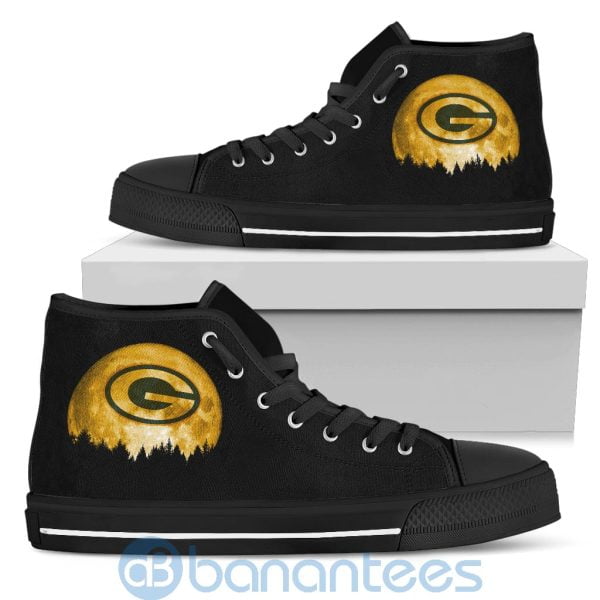 Halloween Moon Green Bay Packers High Top Shoes Product Photo