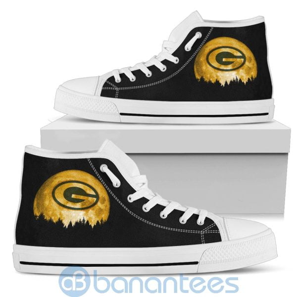 Halloween Moon Green Bay Packers High Top Shoes Product Photo