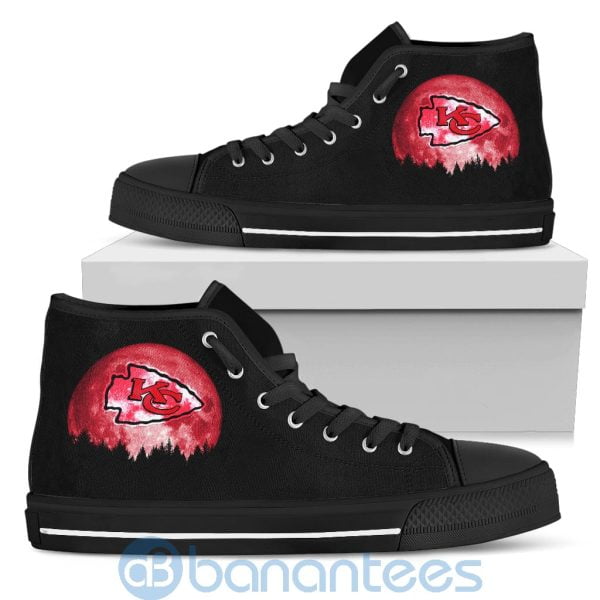 Halloween Moon Kansas City Chiefs High Top Shoes Product Photo