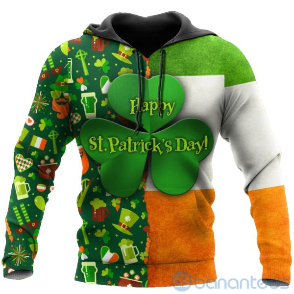 Happy St Patrick's Day Irish All Over Printed 3D Hoodie Product Photo