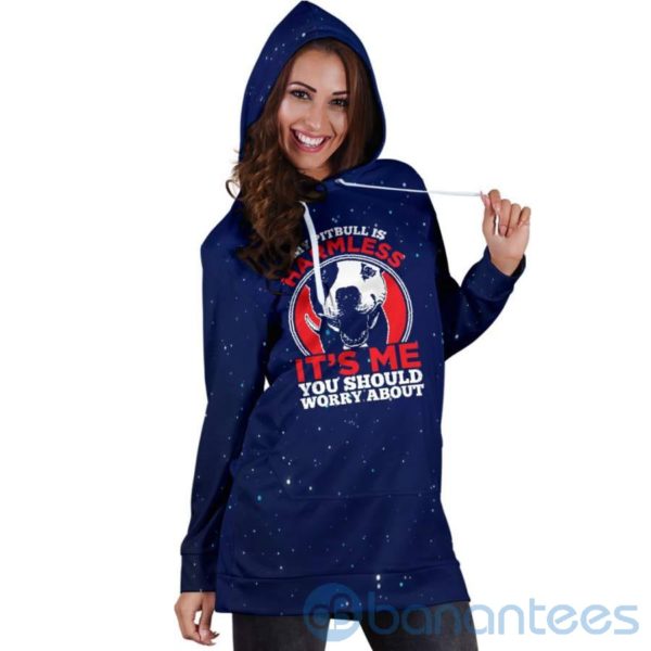 Harmless Pitbull Hoodie Dress For Women Product Photo