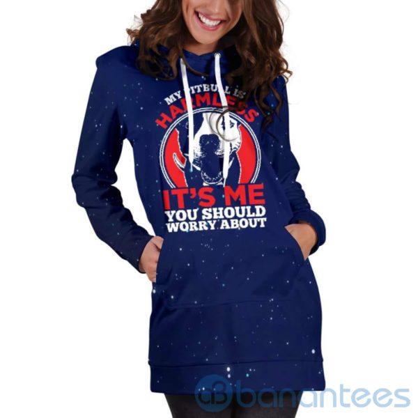 Harmless Pitbull Hoodie Dress For Women Product Photo