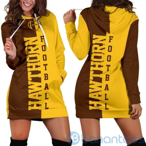 Hawthorn Football Hoodie Dress For Women Product Photo