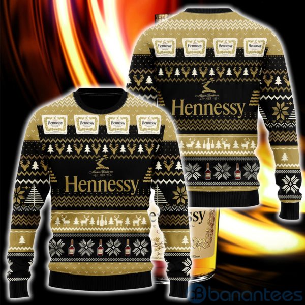 Hennessy Whiskey Ugly Christmas All Over Printed 3D Shirt Product Photo