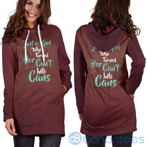 Her Cants Into Cans Hoodie Dress For Women Product Photo