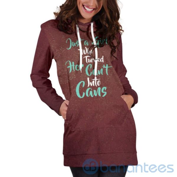 Her Cants Into Cans Hoodie Dress For Women Product Photo