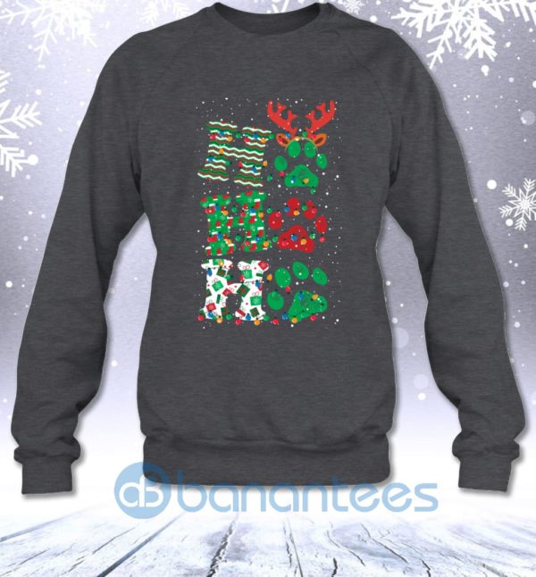 Ho Ho Ho Christmas Dog Lovers Funny Gift Sweatshirt Product Photo