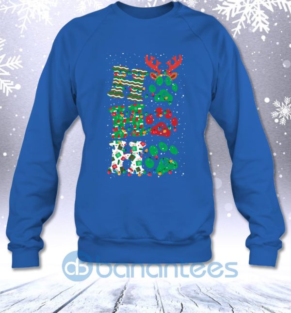 Ho Ho Ho Christmas Dog Lovers Funny Gift Sweatshirt Product Photo