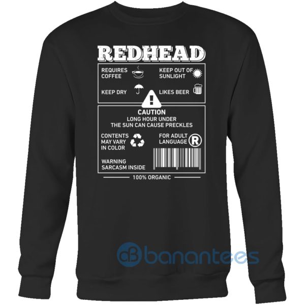 Hobbies Redhead Sweatshirt For Men And Women Product Photo