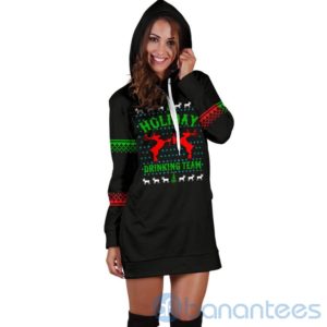 Holiday Drinking Team Christmas Hoodie Dress For Women Product Photo