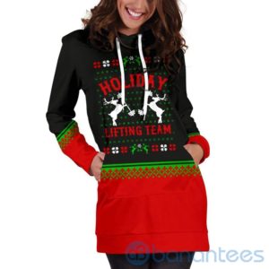 Holiday Lifting Team Christmas Hoodie Dress For Women Product Photo