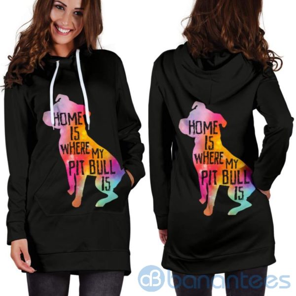 Home Is Where My Pit Is Hoodie Dress For Women Product Photo