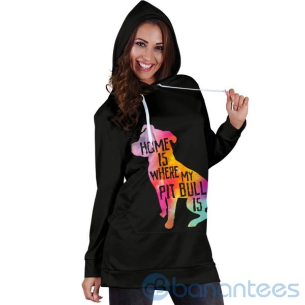 Home Is Where My Pit Is Hoodie Dress For Women Product Photo