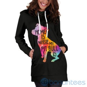 Home Is Where My Pit Is Hoodie Dress For Women Product Photo
