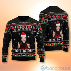 Home Malone Ugly Christmas All Over Printed 3D Shirt Product Photo