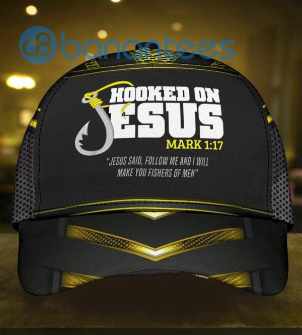 Hooked On Jesus Fishers Of Man All Over Printed 3D Cap Product Photo