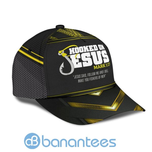 Hooked On Jesus Fishers Of Man All Over Printed 3D Cap Product Photo