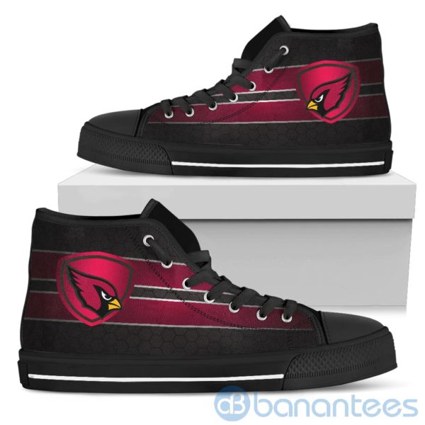 Horizontal Stripes Arizona Cardinals High Top Shoes Product Photo