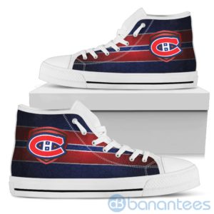 horizontal stripes montreal canadiens high top shoes 4 Xn15i 300x300 image Horizontal Stripes Montreal Canadiens High Top Shoes Product Photo