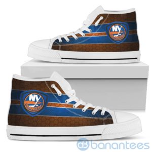 Horizontal Stripes New York Islanders High Top Shoes Product Photo