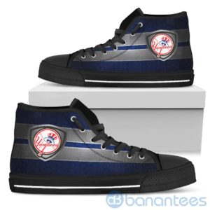 Horizontal Stripes New York Yankees High Top Shoes Product Photo