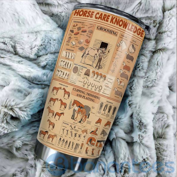 Horse Care Knowledge Tumbler Product Photo