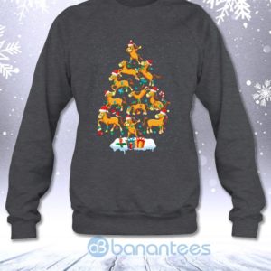 Horse Christmas Pine Tree Funny Horse Lovers Gift Sweatshirt Product Photo
