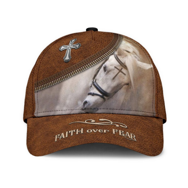 Horse Faith Over Fear All Over Printed 3D Cap Product Photo