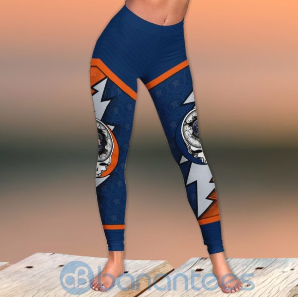 Houston Astros Leggings And Criss Cross Tank Top For Women Product Photo