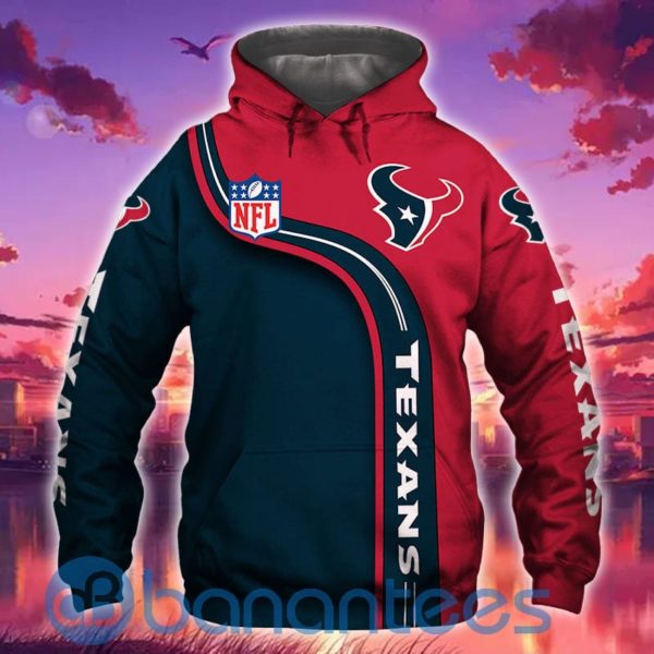 Houston Texans All Over Printed 3D Hoodie, Zip Hoodie Product Photo