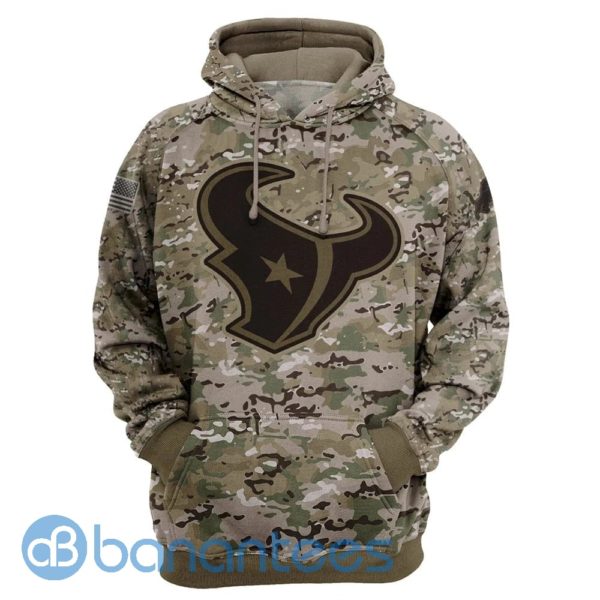 Houston Texans Camo All Over Printed 3D Hoodie, Zip Hoodie Product Photo